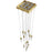 Avenue Lighting Aspen 13Lt 146" Pendant, Brass/Clear Crystal