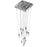 Avenue Lighting Aspen 13Lt 146" Pendant, Chrome/Crystal