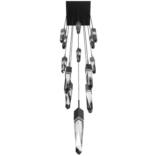 Avenue Lighting Aspen 13Lt 146" Pendant, Bronze/Crystal