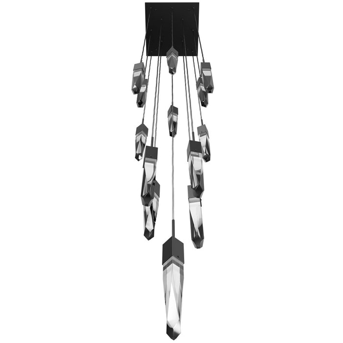 Avenue Lighting Aspen 13Lt 146" Pendant, Bronze/Crystal