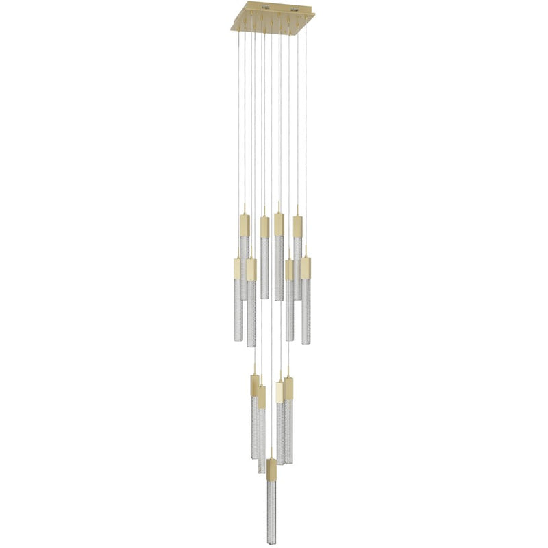 Avenue Lighting Boa 13Lt 148" Pendant/Multi Port, Brass - HF1905-13-BOA-BB