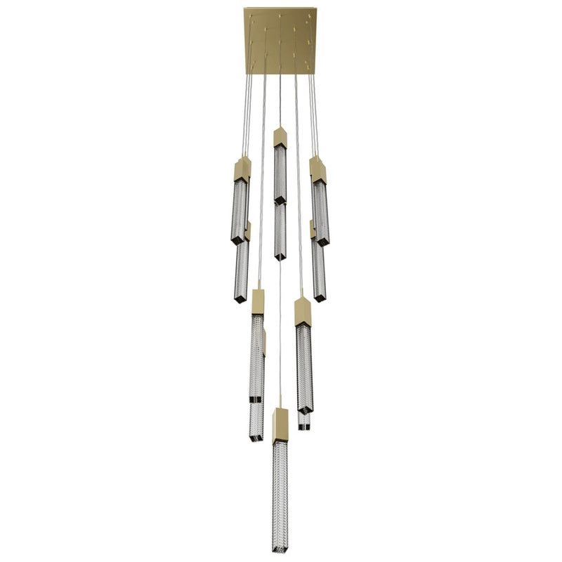 Avenue Lighting Boa 13Lt 148" Pendant/Multi Port, Brass - HF1905-13-BOA-BB