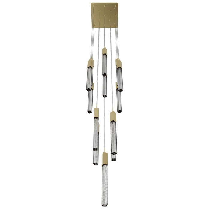 Avenue Lighting Boa 13Lt 148" Pendant/Multi Port, Brass