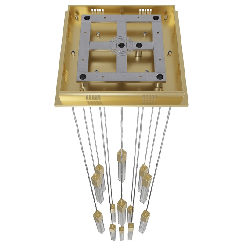 Avenue Lighting Boa 13Lt 148" Pendant/Multi Port, Brass - HF1905-13-BOA-BB