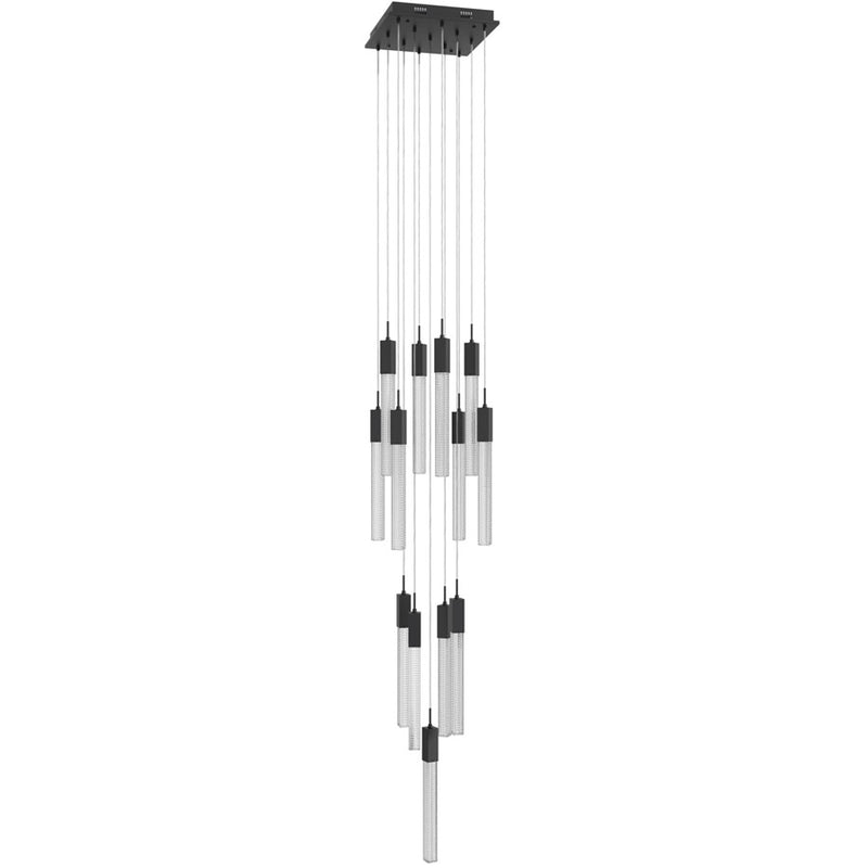 Avenue Lighting Boa 13 Light 148" Pendant/Multi Port , Black - HF1905-13-BOA-BK