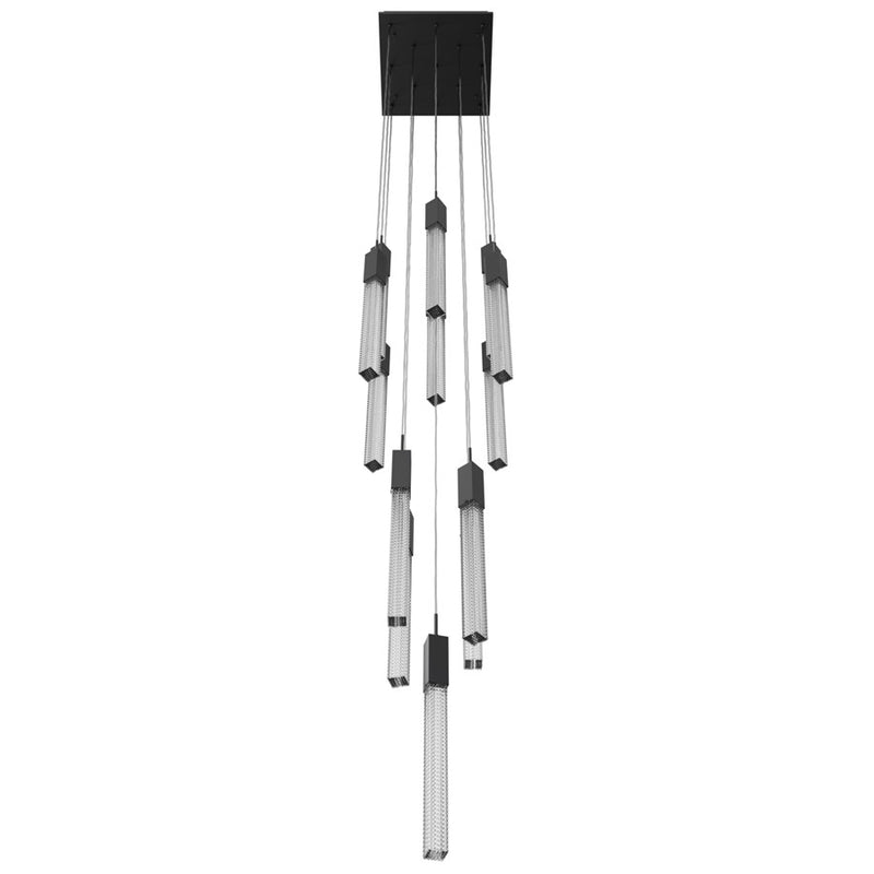 Avenue Lighting Boa 13 Light 148" Pendant/Multi Port , Black - HF1905-13-BOA-BK