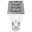 Avenue Lighting Boa 13Lt 148" Pendant/Multi Port, Chrome