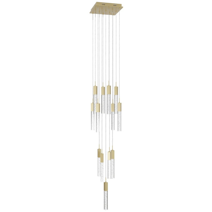Avenue Original Glacier 13Lt 148" Pendant, Brass/Bubble