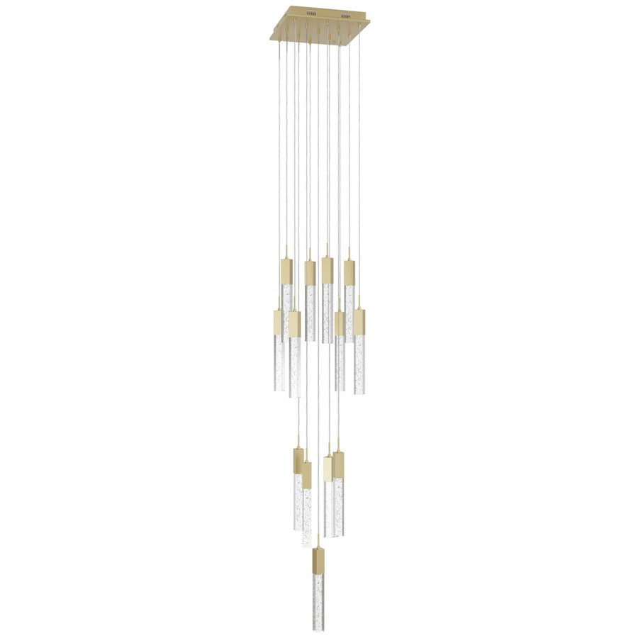 Avenue Original Glacier 13Lt 148" Pendant, Brass/Bubble