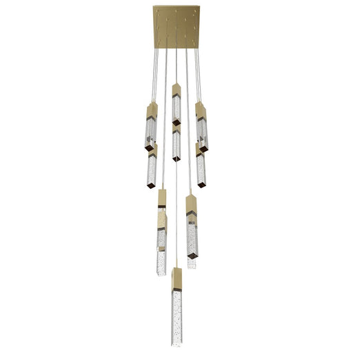 Avenue Original Glacier 13Lt 148" Pendant, Brass/Bubble