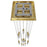 Avenue Original Glacier 13Lt 148" Pendant, Brass/Bubble