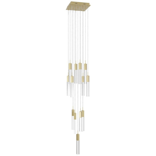 Avenue Original Glacier 13Lt 148" Pendant, Brass/Crystal