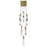 Avenue Original Glacier 13Lt 148" Pendant, Brass/Crystal