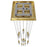 Avenue Original Glacier 13Lt 148" Pendant, Brass/Crystal