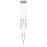 Avenue Original Glacier 13Lt 148" Pendant, Brass/Snow