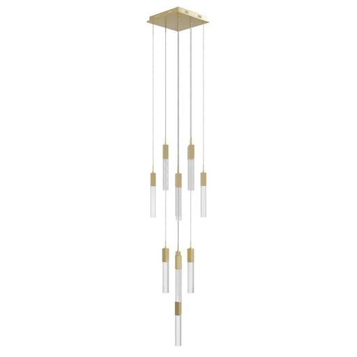 Avenue Original Glacier 13Lt 148" Pendant, Brass/Snow