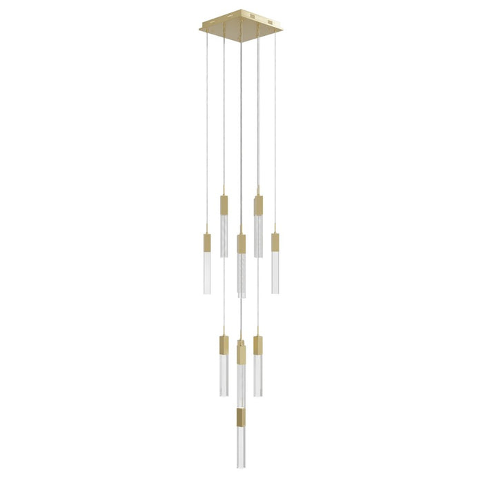 Avenue Original Glacier 13Lt 148" Pendant, Brass/Snow