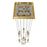 Avenue Original Glacier 13Lt 148" Pendant, Brass/Snow