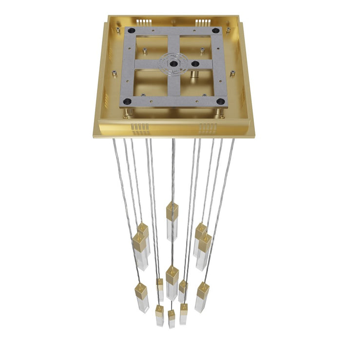 Avenue Original Glacier 13Lt 148" Pendant, Brass/Snow