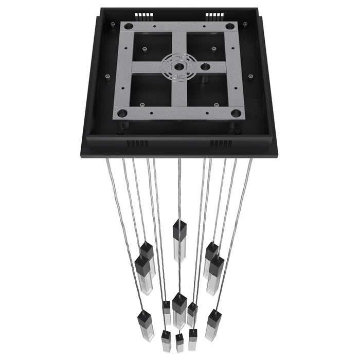 Avenue Original Glacier 13Lt 148" Pendant, Black/Crystal