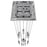 Avenue Original Glacier 13Lt 148" Pendant, Chrome/Bubble