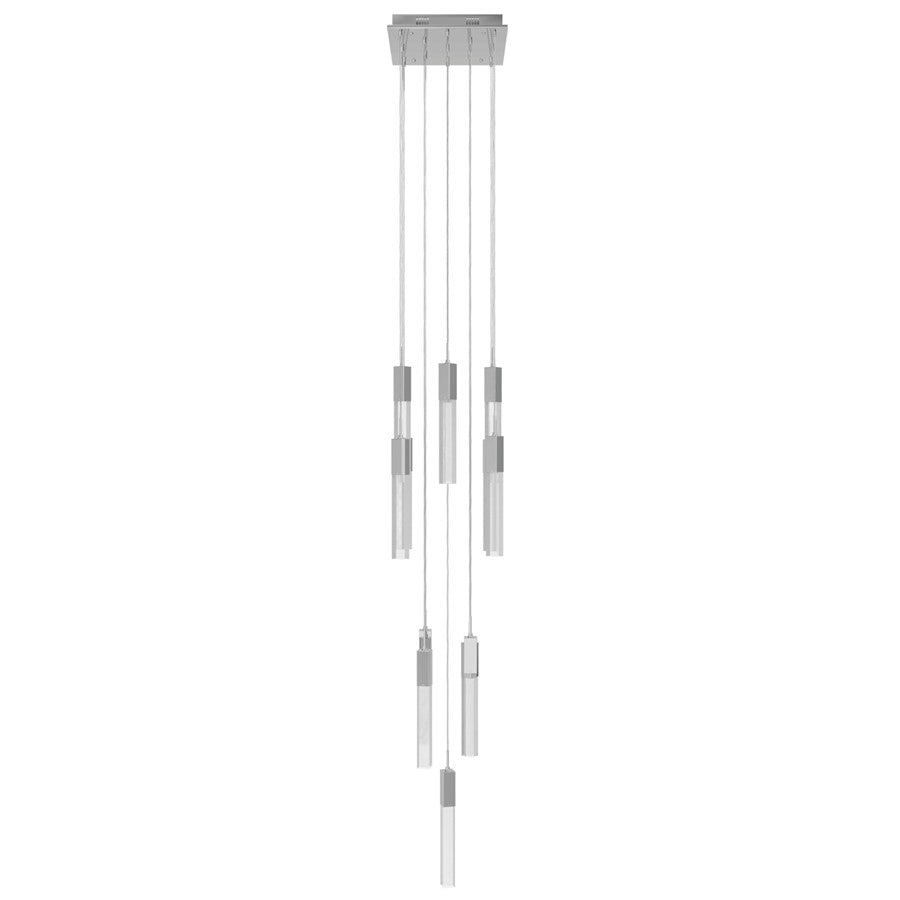 Avenue Original Glacier 13Lt 148" Pendant, Chrome/Snow - HF1905-13-GL-CH-SNW