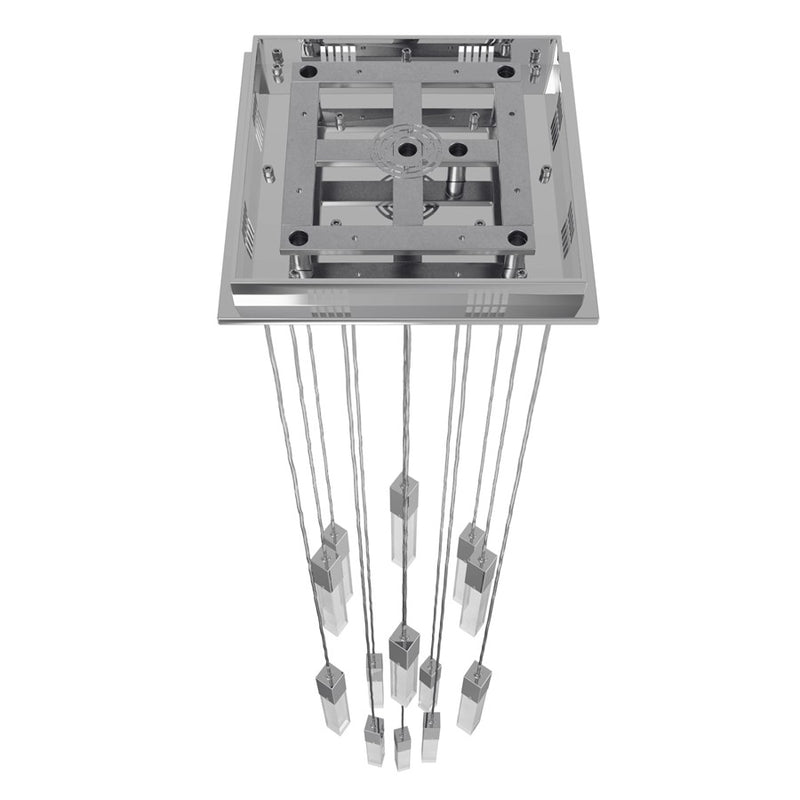 Avenue Original Glacier 13Lt 148" Pendant, Chrome/Snow - HF1905-13-GL-CH-SNW