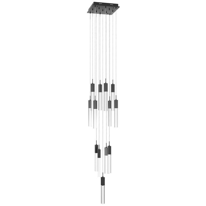Avenue Original Glacier 13Lt 148" Pendant, Bronze/Crystal