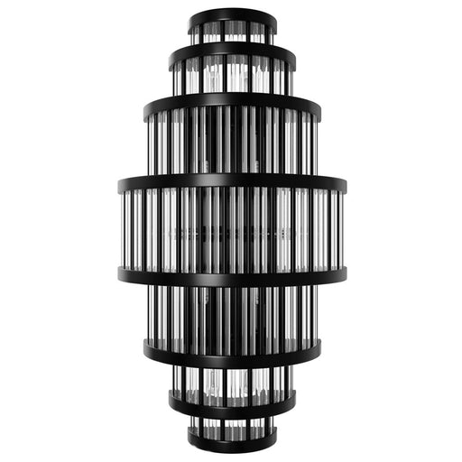 Avenue Lighting Waldorf 8 Light 22" Wall Sconce, Polished Gunmetal - HF1921-GM