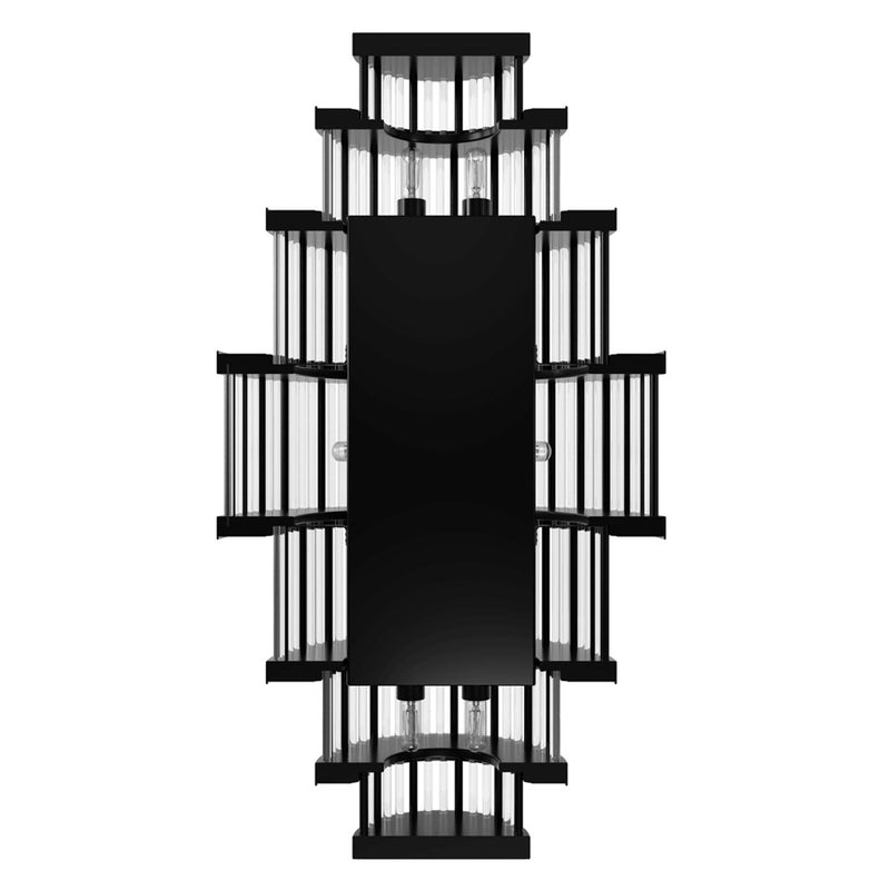 Avenue Lighting Waldorf 8 Light 22" Wall Sconce, Polished Gunmetal - HF1921-GM