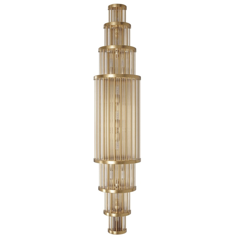 Avenue Lighting Waldorf 11 Light 38" Wall Sconce, Aged Brass - HF1922-AB