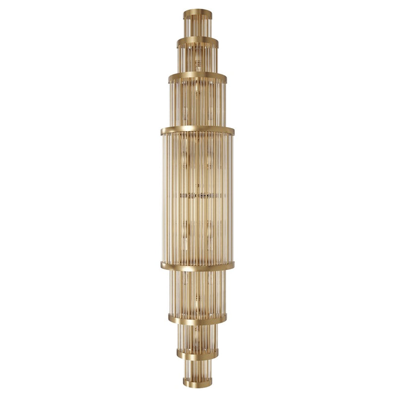 Avenue Lighting Waldorf 14 Light 50" Wall Sconce, Aged Brass - HF1923-AB