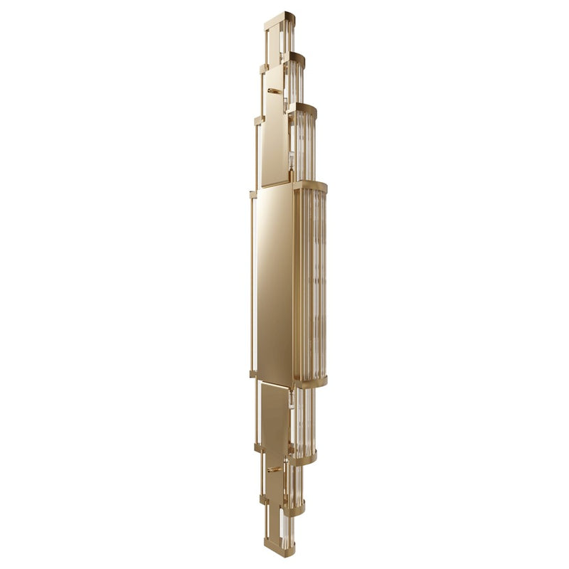 Avenue Lighting Waldorf 14 Light 50" Wall Sconce, Aged Brass - HF1923-AB