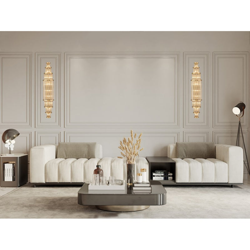 Avenue Lighting Waldorf 14 Light 50" Wall Sconce, Aged Brass - HF1923-AB