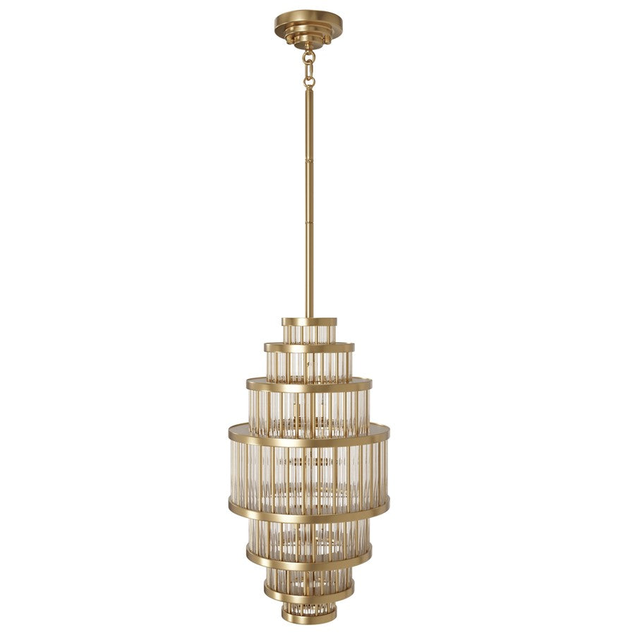 Avenue Lighting Waldorf 13 Light 22" Pendant, Aged Brass - HF1924-AB