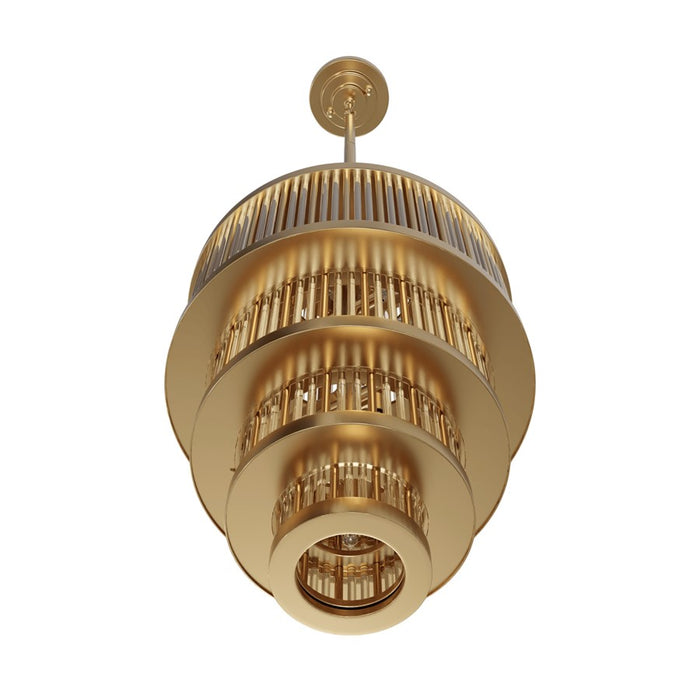 Avenue Lighting Waldorf 13 Light 22" Pendant, Aged Brass