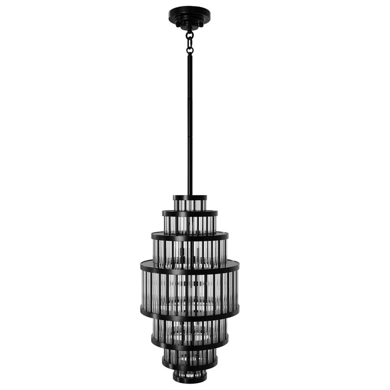 Avenue Lighting Waldorf 13 Light 22" Pendant, Polished Gunmetal - HF1924-GM