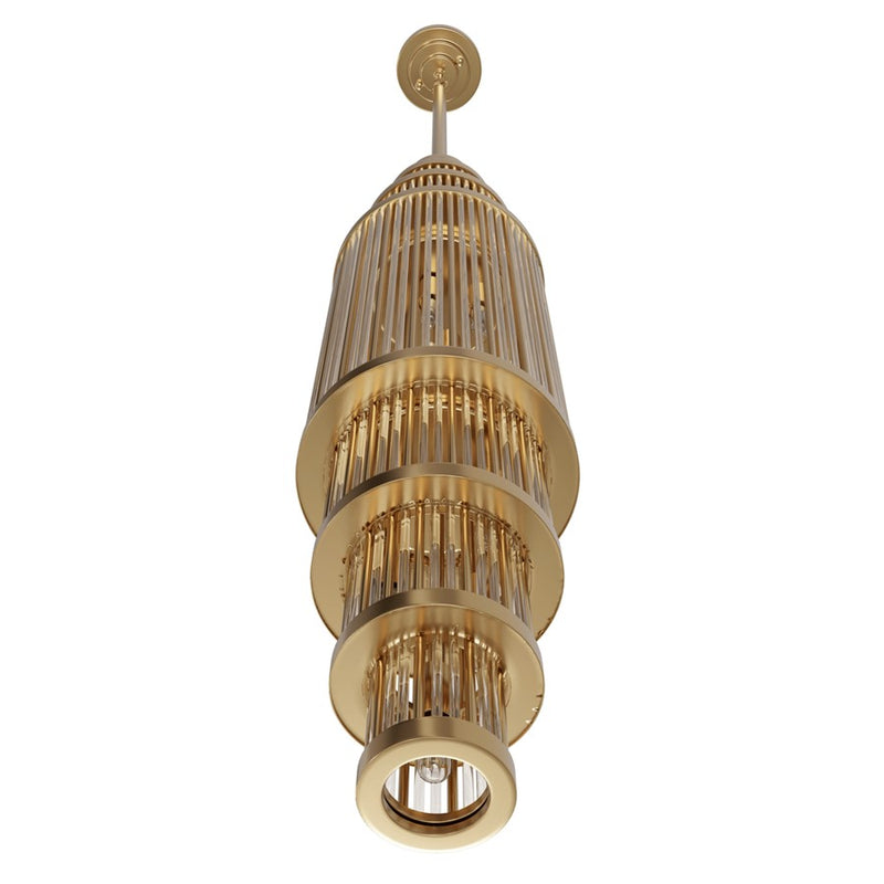 Avenue Lighting Waldorf 13 Light 38" Pendant, Aged Brass - HF1925-AB