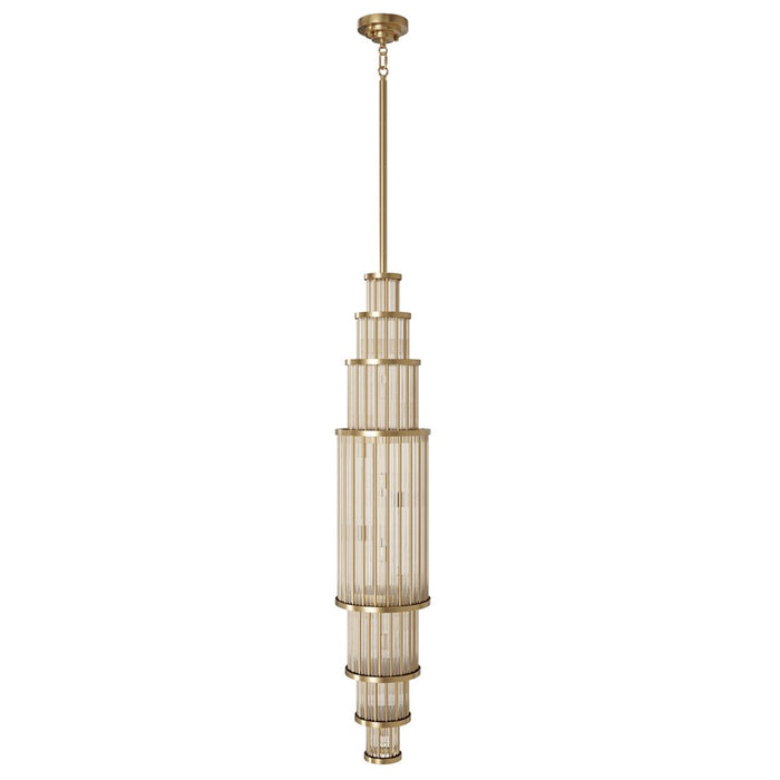 Avenue Lighting Waldorf 17 Light 50" Pendant, Aged Brass - HF1926-AB