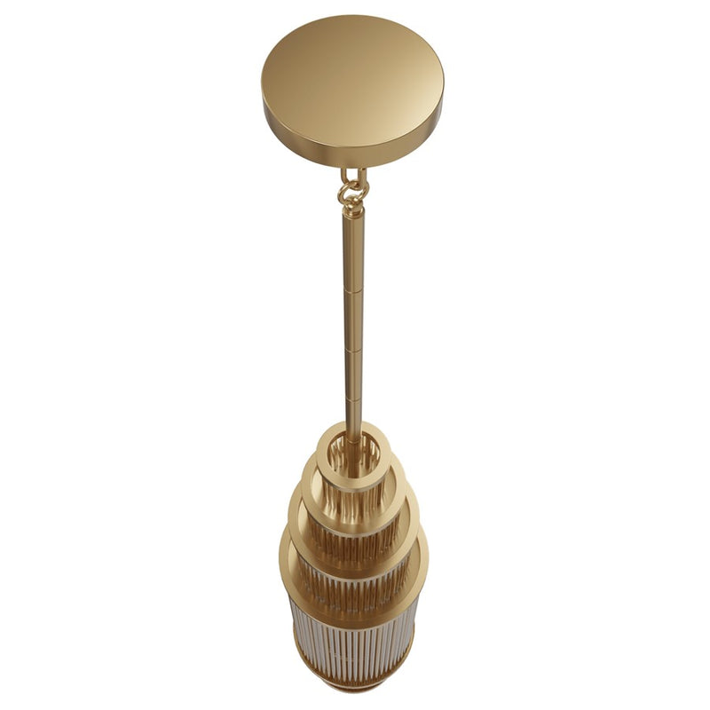 Avenue Lighting Waldorf 17 Light 50" Pendant, Aged Brass - HF1926-AB