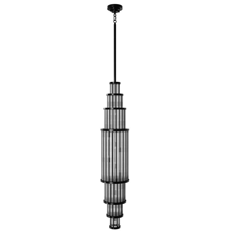 Avenue Lighting Waldorf 17 Light 50" Pendant, Polished Gunmetal - HF1926-GM