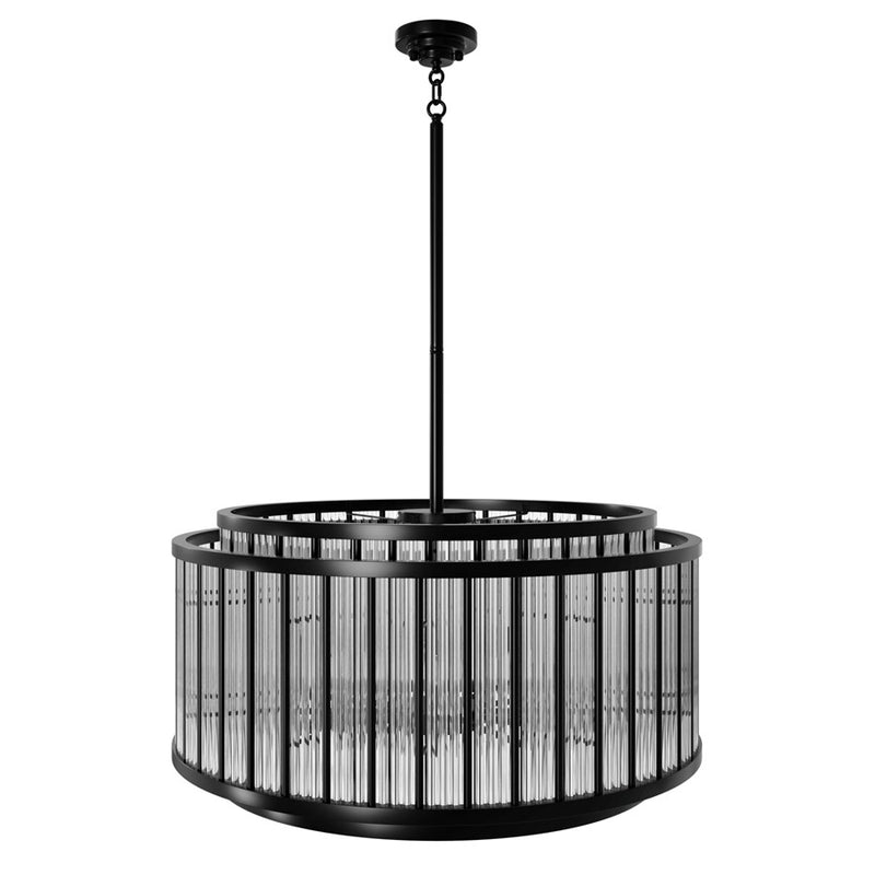 Avenue Lighting Waldorf 12 Light 16" Chandelier, Polished Gunmetal