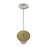 Avenue Lighting Newport 1 Light 8" Pendant, Brushed Brass/White