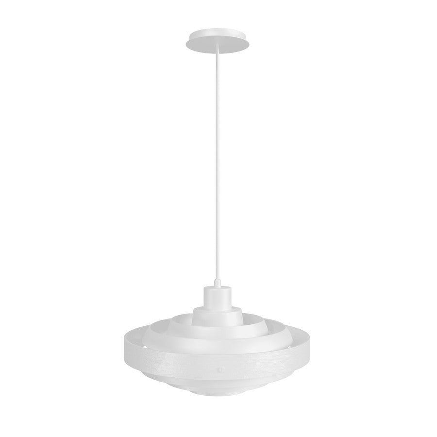 Avenue Lighting Newport 1 Light 7" Pendant, White - HF1952-WHT