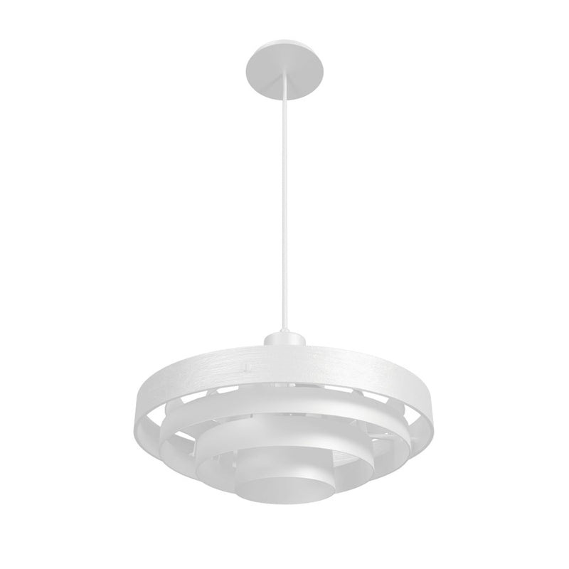 Avenue Lighting Newport 1 Light 7" Pendant, White - HF1952-WHT