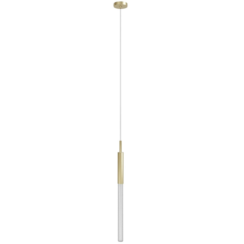 Avenue Lighting Main St. 1Lt 108" Studded Glass Pendant, Brass