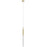 Avenue Lighting Main St. 1Lt 108" Studded Glass Pendant, Brass