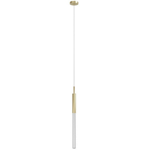 Avenue Lighting Main St. 1Lt 108" Studded Glass Pendant, Brass