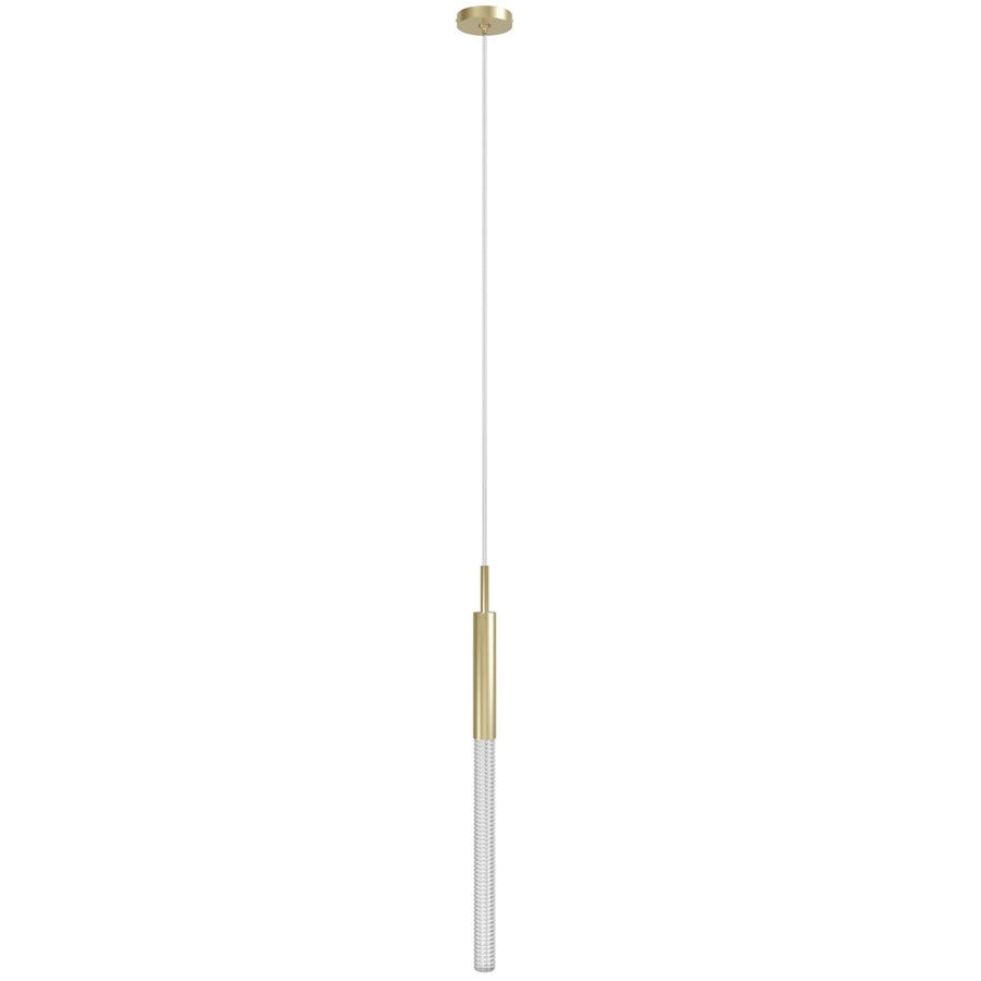 Avenue Lighting Main St. 1Lt 108" Studded Glass Pendant, Brass