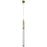 Avenue Lighting Main St. 1Lt 108" Studded Glass Pendant, Brass